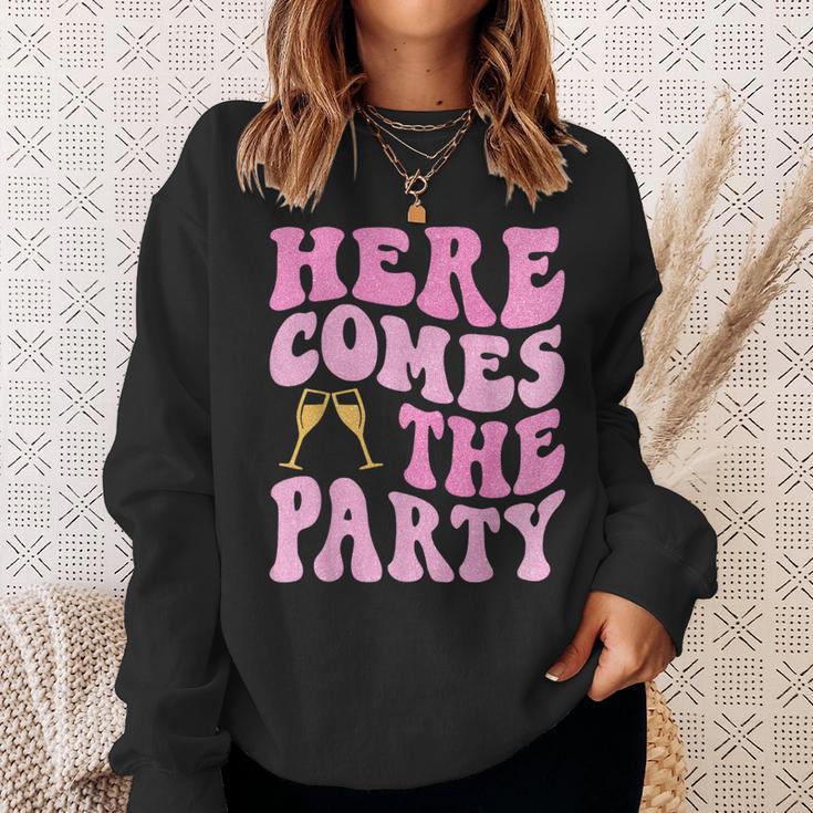 Here Come The Party Bride Squad Bridal Party Bachelorette Sweatshirt Gifts for Her