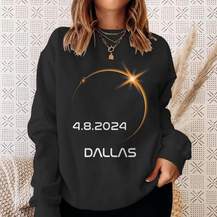 Path Of Totality America Total Solar Eclipse 2024 Dallas Sweatshirt Gifts for Her