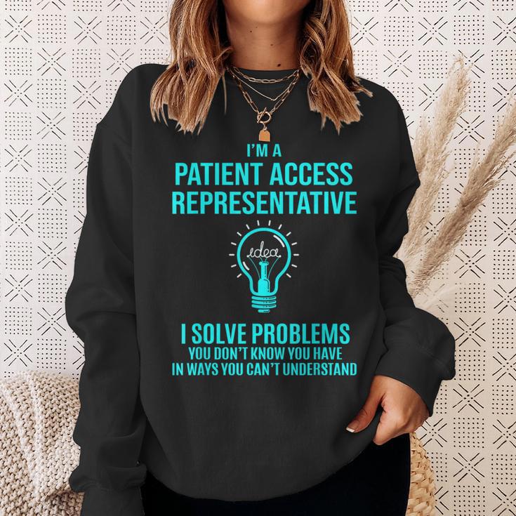 Patient Access Representative I Solve Problems Sweatshirt Gifts for Her