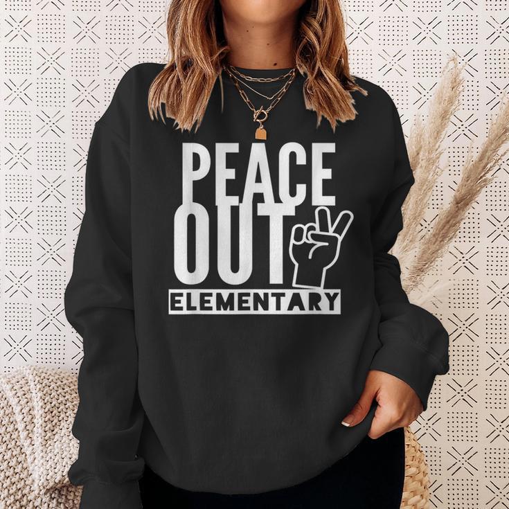 Peace Out Elementary School Off To Middle School Sweatshirt Gifts for Her