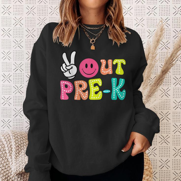 Peace Out Pre-K Graduation Class Of 2024 Last Day Of School Sweatshirt Gifts for Her