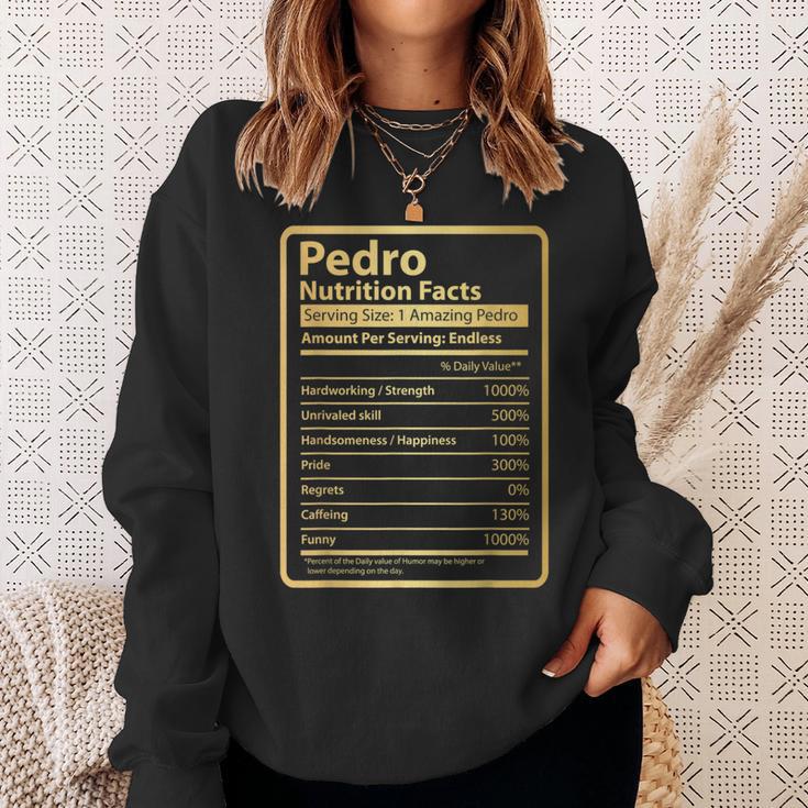 Pedro Nutrition Facts Father's Day For Pedro Sweatshirt Gifts for Her