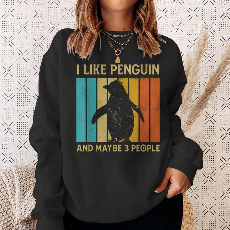 I Like Penguins And Maybe 3 People Penguin Lovers Sweatshirt Gifts for Her