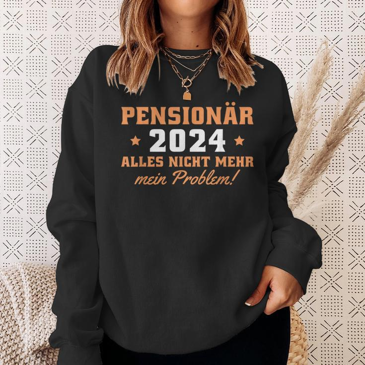 Pensionär 2024 Nicht Mein Problem Rentner Sweatshirt Geschenke für Sie