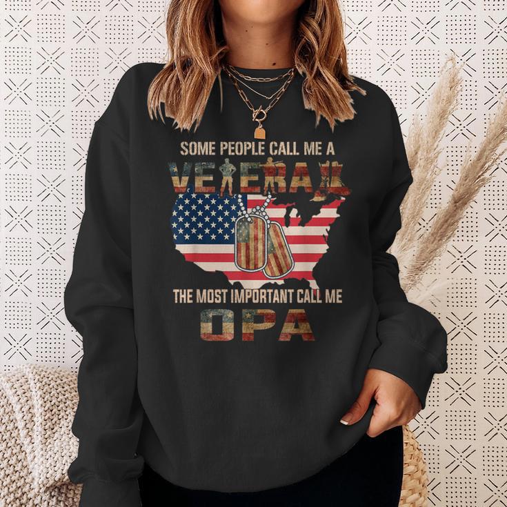 Some People Call Me A Veteran The Most Important Opa Sweatshirt Gifts for Her