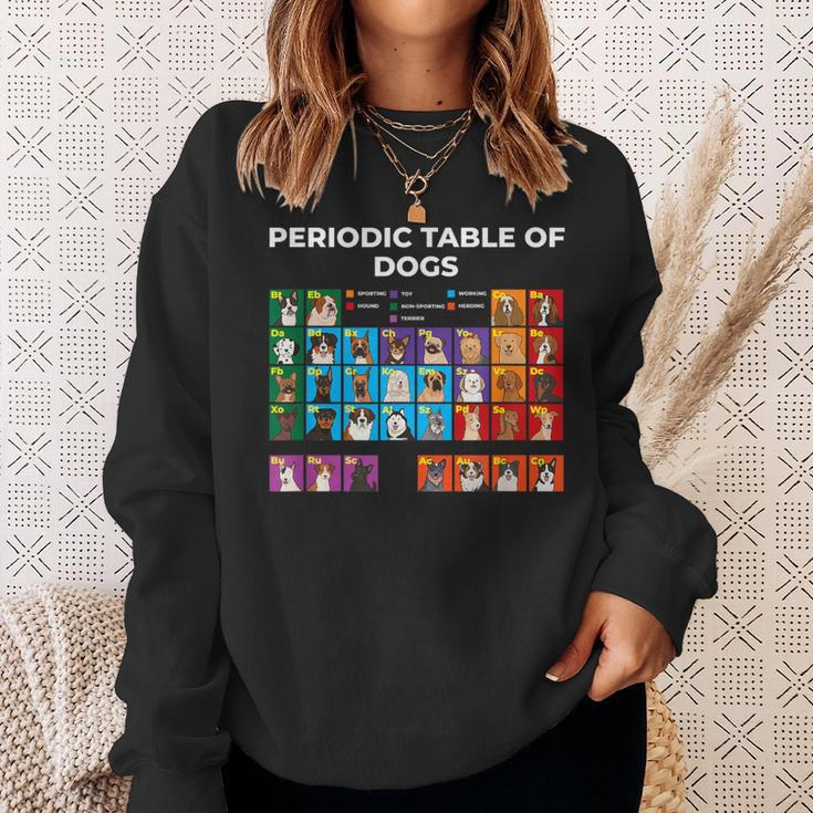 Periodic Table Of Dogs Dog Lover Science Sweatshirt Gifts for Her