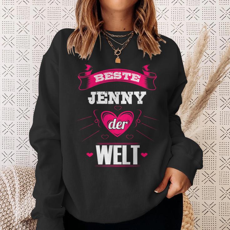 Personalisiertes Sweatshirt Beste Jenny der Welt in Schwarz, Unikat Design Geschenke für Sie