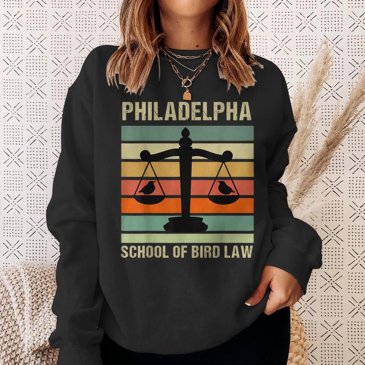 Philadelpha School Of Bird Law Retro Vintage Sweatshirt Gifts for Her