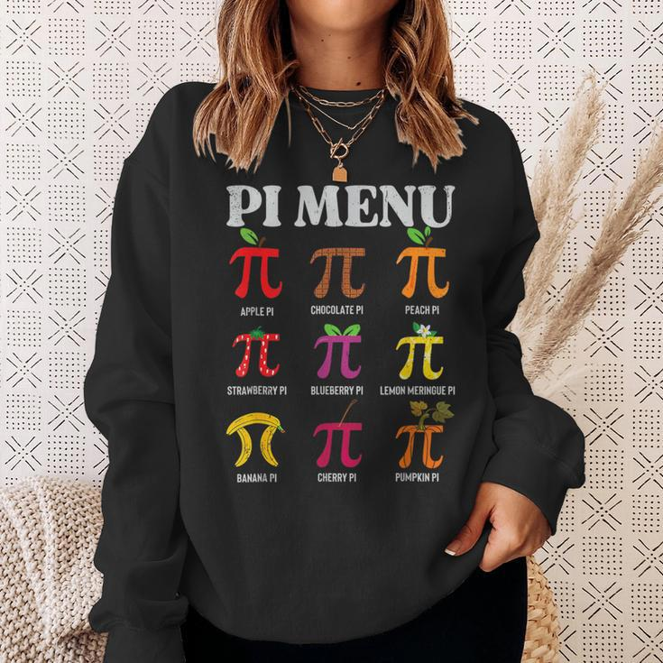 Pi Day Menu Math Lover Geek Pi Day 3 14 Science Teacher Sweatshirt Gifts for Her