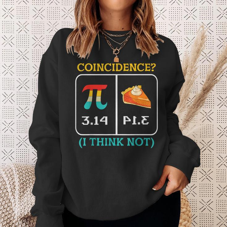 Pi Equals Pie Coincidence Happy Pi Day Mathematics Sweatshirt Gifts for Her