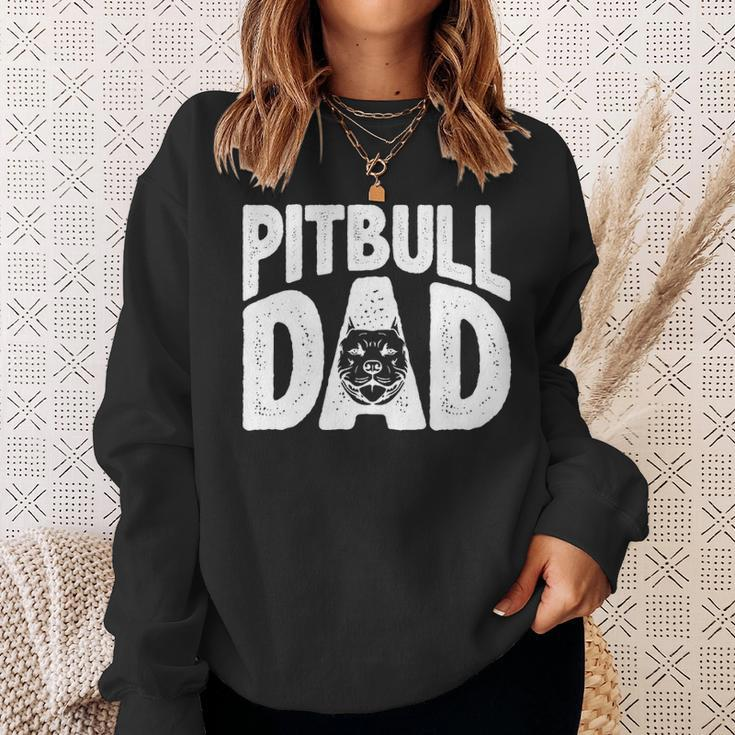 Pitbull Dad Dog Best Dog Dad Ever Mens Pitbull Sweatshirt Gifts for Her