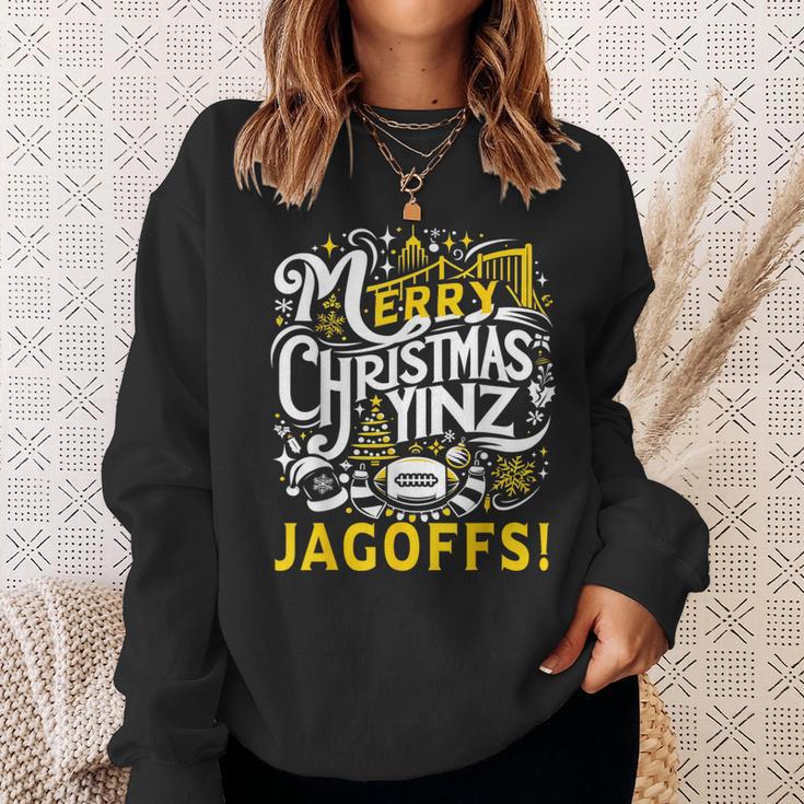 Pittsburgh Christmas Yinz Jagoff Ugly Sweatshirt Gifts for Her