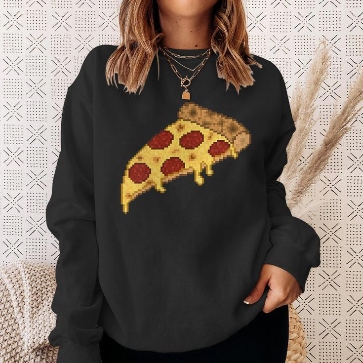 Pixel Pizza Sweatshirt Gifts for Her