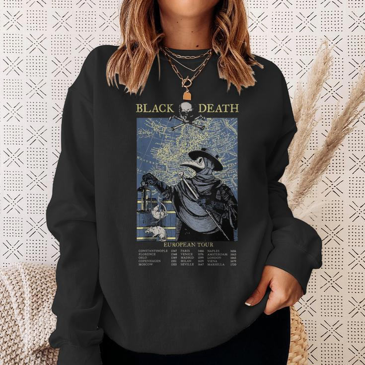 Plague Mask Doctor Plague Black Death European Tour Sweatshirt Gifts for Her