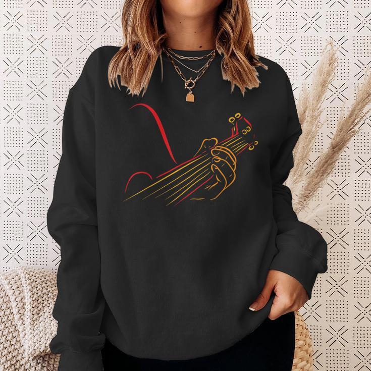 Playing Guitar Guitarist Music Life Sweatshirt Gifts for Her