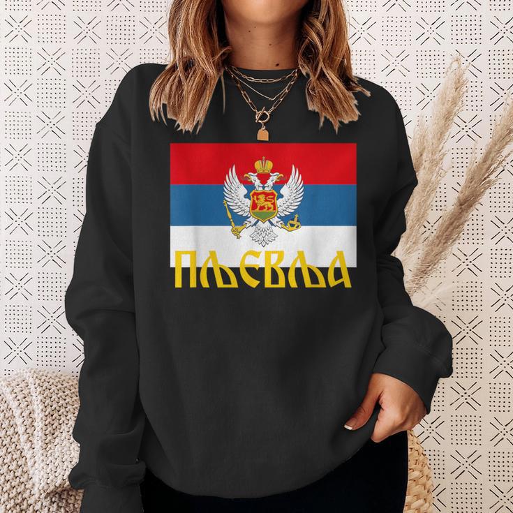 Pljevlja Srpska Crna Gora Njegos Petrovic Trobojka Cg Sweatshirt Geschenke für Sie