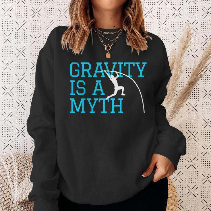 Pole Vaulting Gravity Is A Myth Pole Vault Sweatshirt Gifts for Her