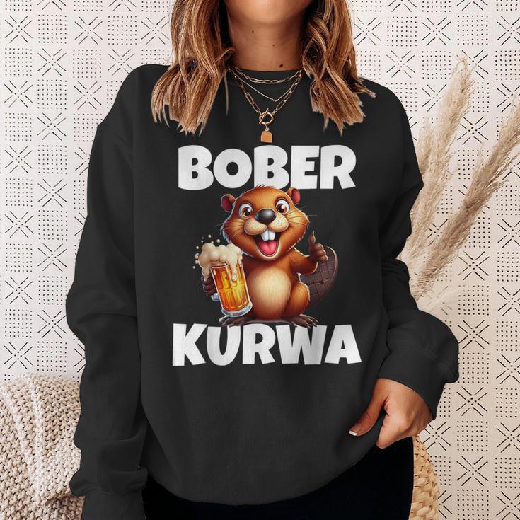 Polen Bober Kurwa Meme Bóbr Kurwa Polnisch Bier Bober Sweatshirt Geschenke für Sie