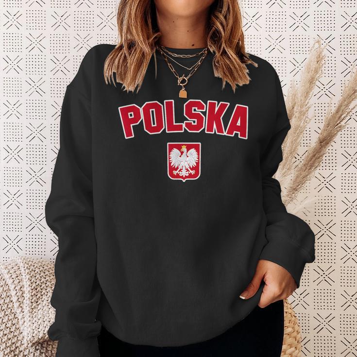 Polen Polska Flagge Adler Damen Herren Kinder Polska Sweatshirt Geschenke für Sie