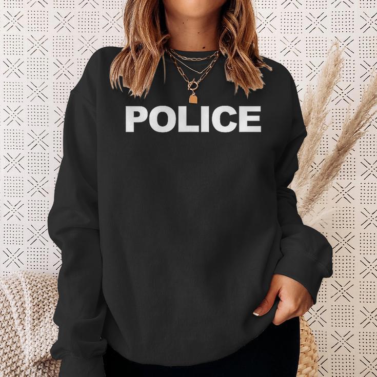 Police Front & Back Print Law Enforcement Police Sweatshirt Geschenke für Sie