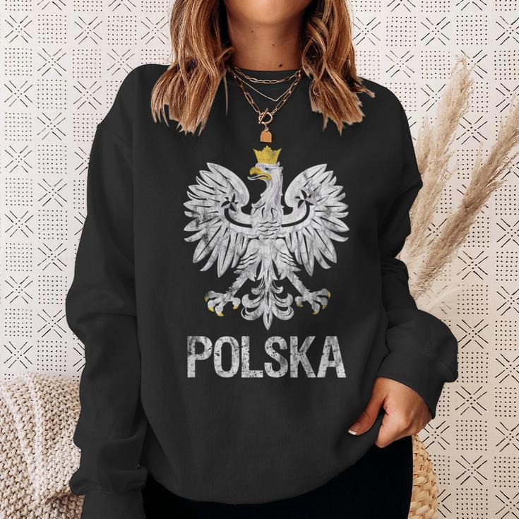 Polska EagleVintage Style Poland Polish Pride Sweatshirt Gifts for Her