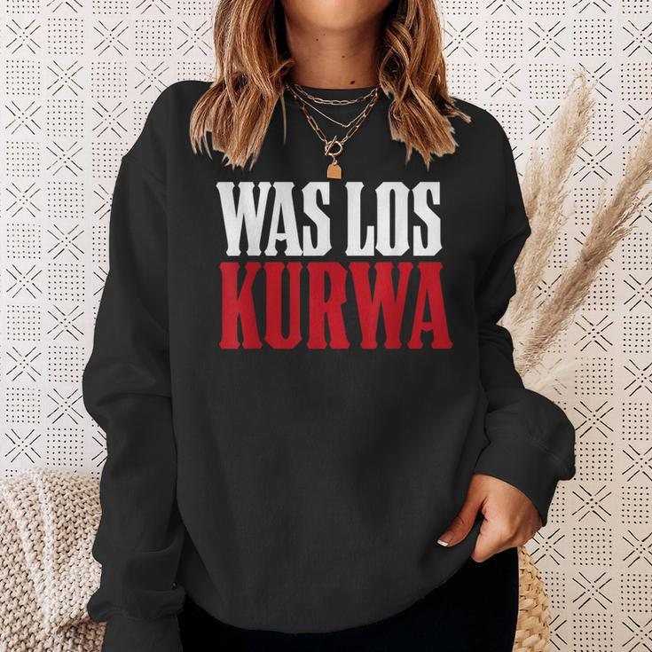 Polska Polish Saying Was Los Kurwa Sweatshirt Geschenke für Sie