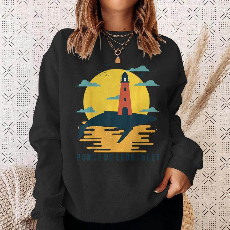 Ponce De Leon Inlet Light Florida Lighthouse Souvenir Sweatshirt Gifts for Her