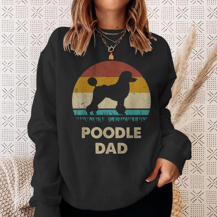 Poodle Dad For Poodle Dog Lovers Vintage Dad Sweatshirt Gifts for Her