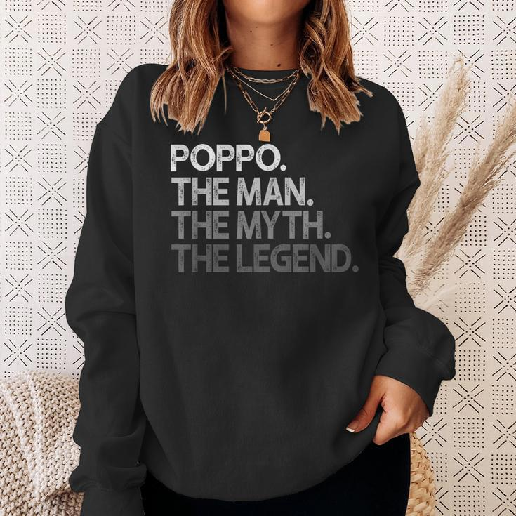 Poppo The Man The Myth The Legend Sweatshirt Gifts for Her