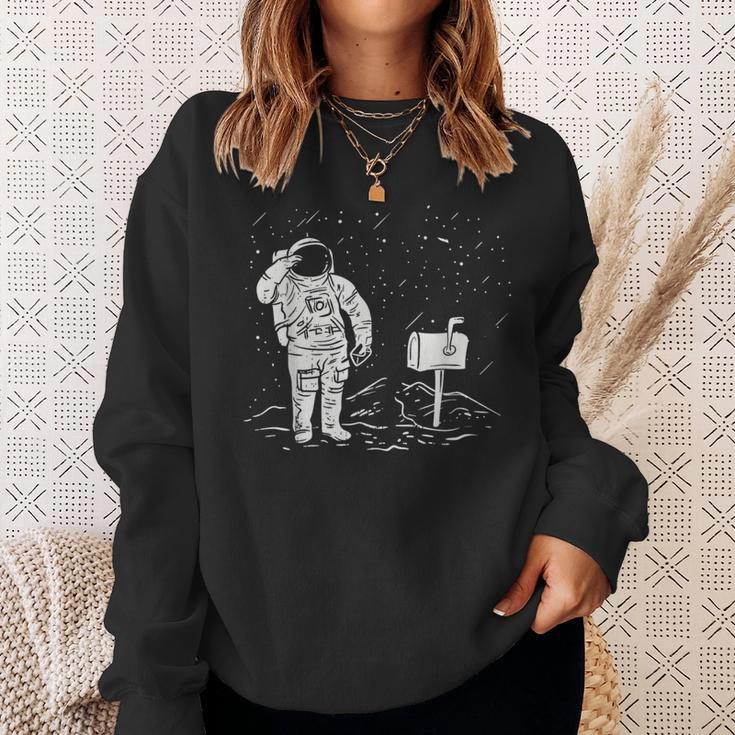 Postal Worker For Delivery Mailman Astronaut Sweatshirt Gifts for Her