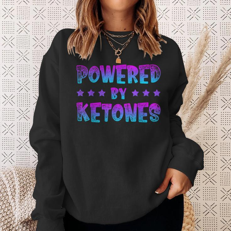 Powered By Ketones Ketogenic Diet Healthy Ketosis Sweatshirt Gifts for Her