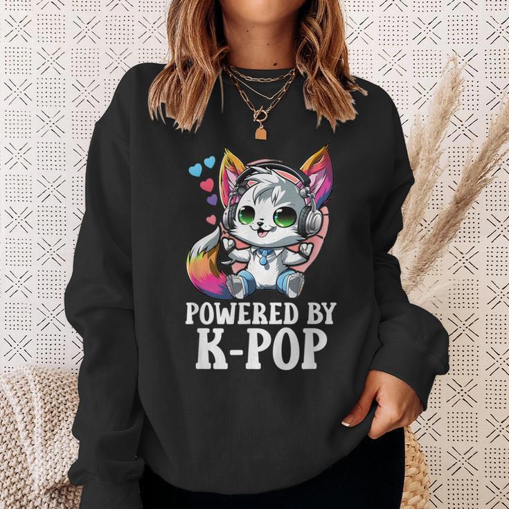 Powered By Kpop Items Bias Raccoon Merch K-Pop Merchandise Sweatshirt Gifts for Her