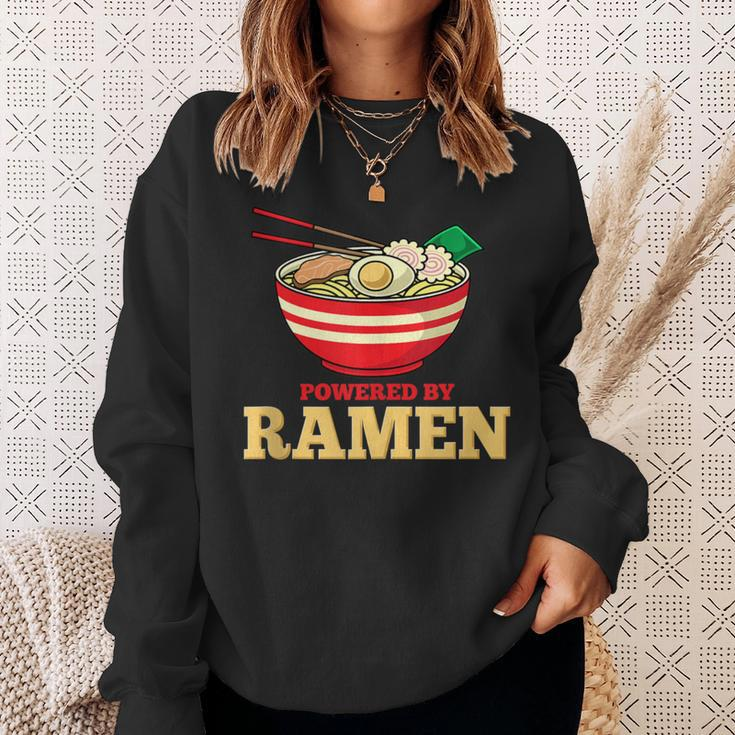 Powered By Ramen Japanese Anime Noodles Sweatshirt Gifts for Her