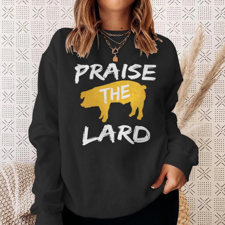 Praise The Lard Bbq Grill Grilling Smoker Pitmaster Barbecue Sweatshirt Gifts for Her
