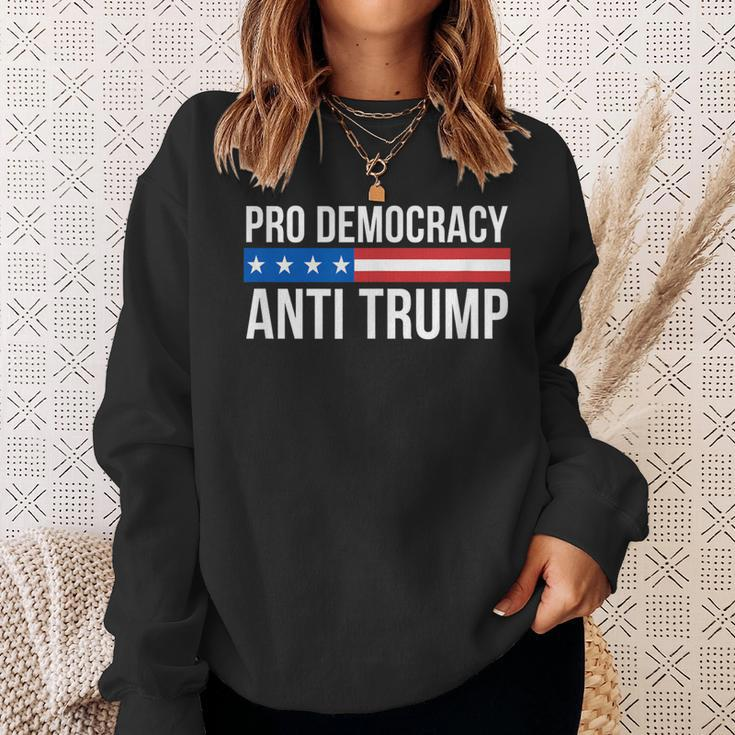 Pro Democracy Anti Trump Sweatshirt Gifts for Her