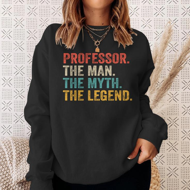 Professor Man Myth Legend Professoratertag Sweatshirt Geschenke für Sie