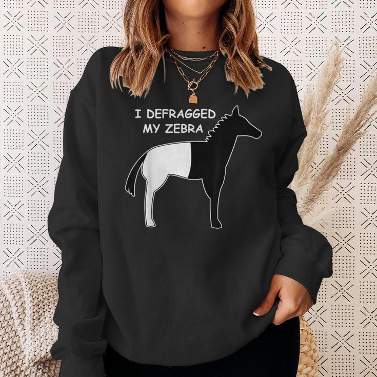 Programmer Developer Code Nerd Geek Zebra Computer Scientist Sweatshirt Geschenke für Sie