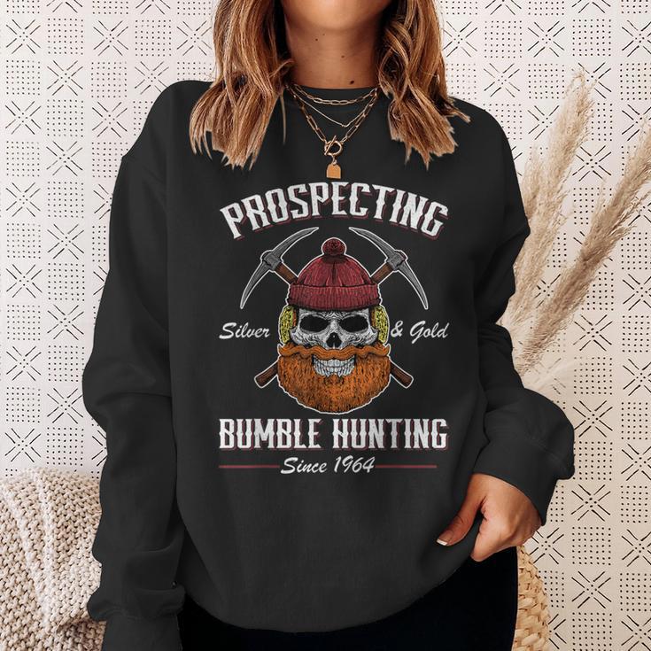 Prospecting Silver & Gold Bumble Hunting Since 1964 Sweatshirt Gifts for Her