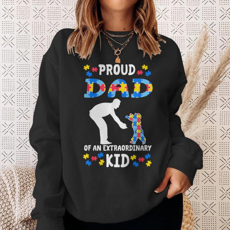 Proud Autism Dad Apparel Matching Autism Awareness Father Sweatshirt Gifts for Her