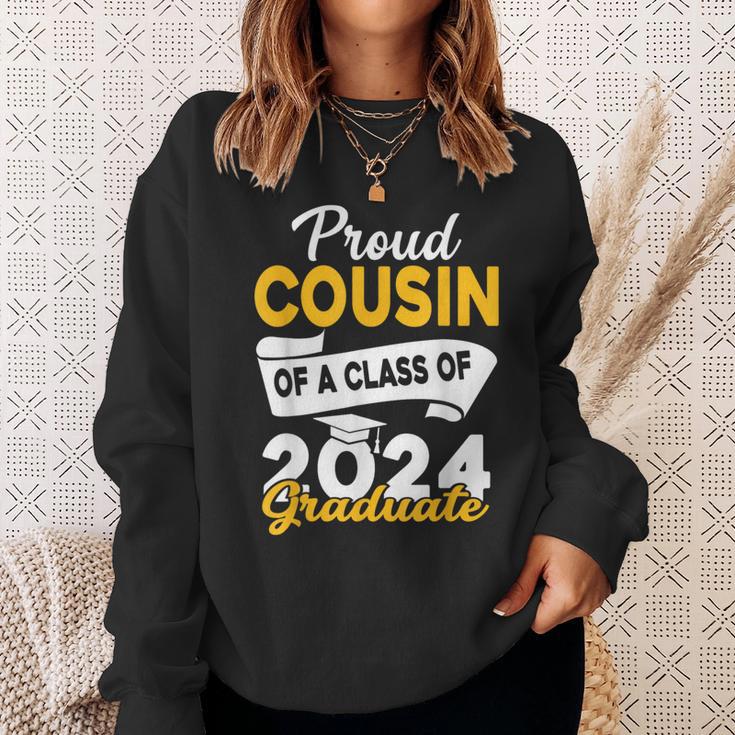 Proud Cousin Of A 2024 Graduate Graduation Family Matching Sweatshirt Gifts for Her