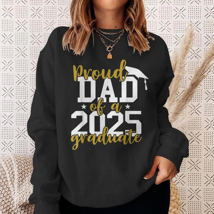 Proud Dad Of A 2025 Graduate Graduation Family Sweatshirt Gifts for Her