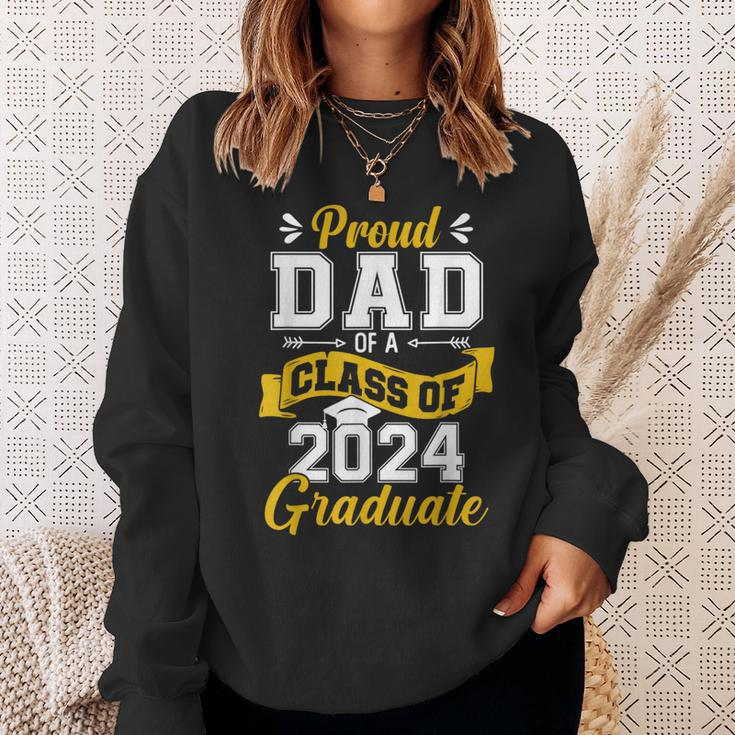 Proud Dad Of A Class Of 2024 Graduate Senior 2024 Graduation Sweatshirt Gifts for Her