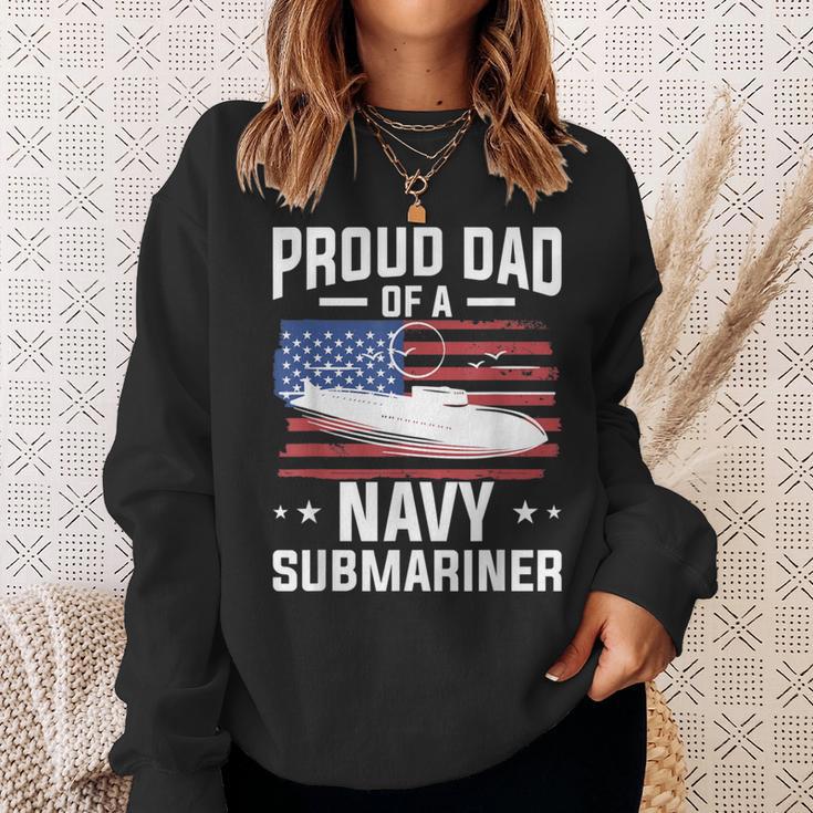 Proud Dad Of A Navy Submariner Military Submarine Sweatshirt Gifts for Her