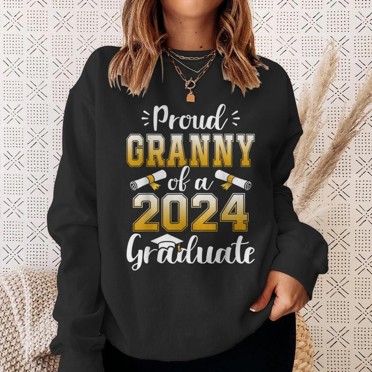 Proud Granny Of A Class Of 2024 Graduate Senior Graduation Sweatshirt Gifts for Her
