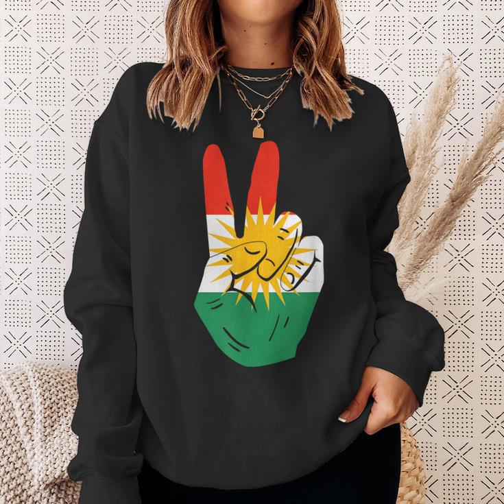 Proud Kurds Kurdistan Kurdische Flagge Peace Sweatshirt Geschenke für Sie