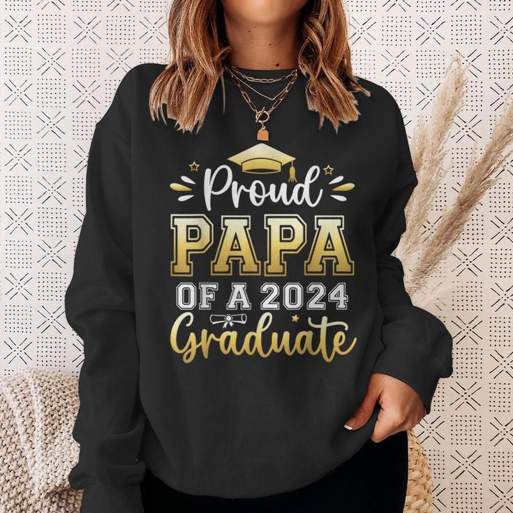 Proud Papa Of A 2024 Graduate Senior Graduation Men Sweatshirt Gifts for Her