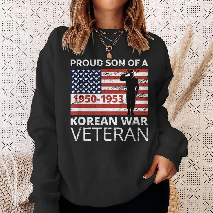 Proud Son Of A Korean War Veteran For Military Sweatshirt Gifts for Her