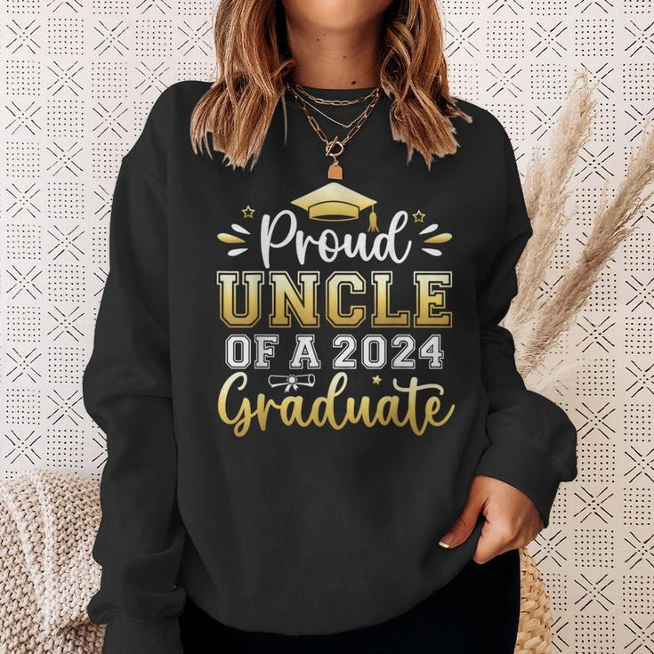 Proud Uncle Of A 2024 Graduate Senior Graduation Men Sweatshirt Gifts for Her