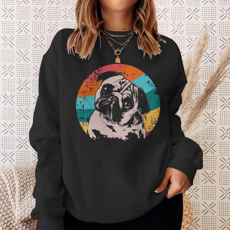 Pug Mops Carlin Dog Breed Sweatshirt Gifts for Her