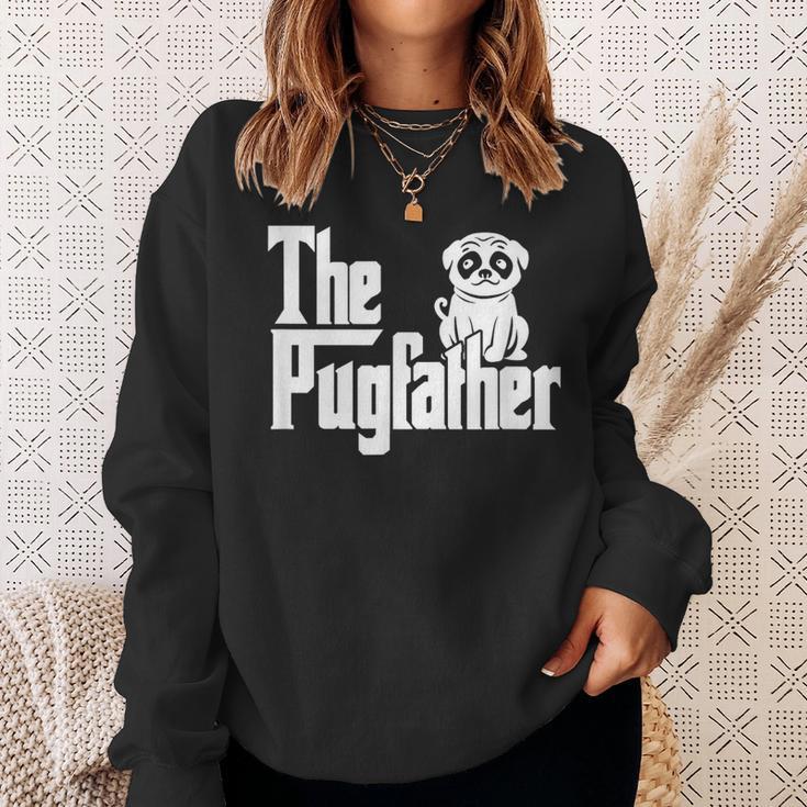 The Pugfather Pug Dad Dog Father Father's Day Kawaii Sweatshirt Gifts for Her